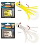 Behr Set mini-jig pentru biban Trendex, 4 buc/set, 6 cm, 2 g Alb (60-635)