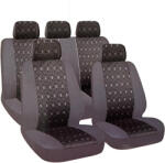 Maxspeed 9db-os univerzális üléshuzat szett - fekete-szürke
