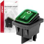 AMIO kétállású kapcsoló - zöld - 12V/24V 20A
