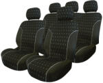 Carpoint Charcoal - 9 részes üléshuzat szett, univerzális, fekete