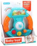  Bébi kormány, el. , hang+fény, zenél, sok funkció, 17x21 cm dob - vackorjatek