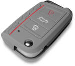  VW gumi autókulcs tok - szürke -W14475GR