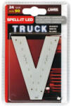 LAMPA Led-es betű - "V" - 24 V - 90mm - fehér