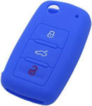  VW gumi autókulcs tok - kék - W14904-11BL