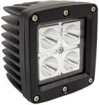  LED munkalámpa - 10-30V 12W IP67 - szúró - négyzet