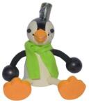  Rugós figura - pingvin zöld sálban