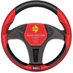 MOMO Tuning kormányvédő - 38-39cm - fekete/piros-fehér