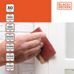 Black & Decker Black&Decker csiszolópapír szett - 30db-os, 6 méret