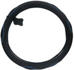  Valódi bőr kormányvédő - sport - fekete-kék - KV-5057A