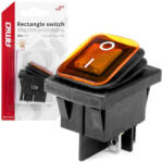 AMIO kétállású kapcsoló - sárga - 12V/24V 20A