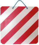 CARPOINT Fém tábla - csíkos - 42, 3x42, 3cm - 1db