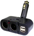  Kettes szivargyújtó elosztó + USB