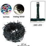 Timeless Tools 240 LED-es karácsonyi fényfüzér, 8 mozgó beállítással - színes