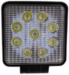  LED munkalámpa - 10-60V 27W IP67 - szúró - négyzet