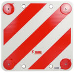 CARPOINT fényvisszaverő tábla - piros-fehér csíkos - 50x50cm