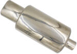 MAXSPEED kipufogódob, ovál véggel - króm - 63mm