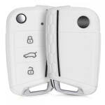  VW gumi autókulcs tok - fehér -W14475W