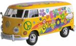 MOTORMAX Volkswagen T2 Delivery Van Flower Power II. Fém Kisautó (1: 24 )-17 cm