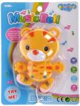  Zenélõ bébi játék, felh. , tigris, 17x22 cm lapon - vackorjatek