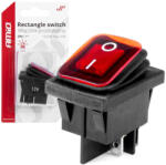 AMIO kétállású kapcsoló - piros - 12/24V 20A