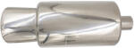 MAXSPEED króm kipufogódob, ovál véggel - 63mm