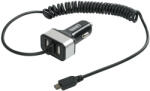 LAMPA szivargyújtós töltő 2xUSB, Micro USB 150cm kábellel - 5.8A 12/24V