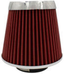 MAXSPEED sport levegőszűrő - króm/piros - 16, 5cm