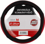 Maxspeed perforált műbőr kormányvédő - fekete/piros - 37-39cm