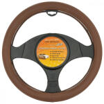 CARSADDLES Műbőr kormányvédő - barna - 37-39cm