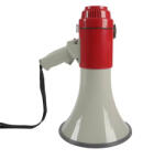  Sziréna/megafon - fehér/piros - 25W