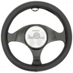 CARSADDLES Műbőr kormányvédő - fekete - lila hullámos mintával - 37-39cm