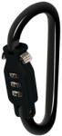 LAMPA Guliver számzáras karabiner - fekete