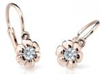 Cutie Jewellery Cercei pentru copii din aur roz C2151-10-X-4 alb