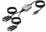 StarTech - 4 m-es (13 láb) 2 portos USB - soros átalakítókábel - 2P6FFC-USB-SERIAL (2P6FFC-USB-SERIAL)