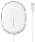Baseus hálózati töltő állomás (15W, gyorstöltő, wireless, MagSafe, Type-C) FEHÉRWXQJ-02 (107030)