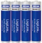 LogiLink LR03B4 Ultra Power AAA alkáli elemek, Micro, 1, 5V, 4 db (LR03B4)