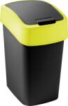 Keter FLIP BIN billenő fedeles szemetes 9L, fekete/sárga 263986 (02170-E64) (263986)