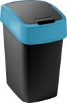 Keter FLIP BIN billenő fedeles szemetes 9L, fekete/kék 263989 (02170-280) (263989)