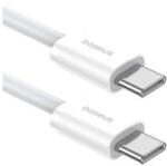 Baseus SUPERIOR adatkábel (Type-C - Type-C, 30W, PD gyorstöltő, 100cm, törésgátló) FEHÉRP10365200211 (150855)