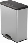 Keter DECO BIN 65L pedálos szemetes, 48, 6 x 31, 6 x 61, 5 cm, ezüst (01128-C70) 251001 (251001)