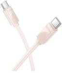 hoco. X114_C_C_P 1m Type-C 60W PD rózsaszín adat- és töltőkábel (X114_C_C_P)