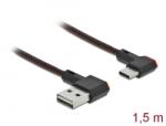 Delock 85282 1, 5m Easy USB 2.0 A/USB Type-C kábel (85282)