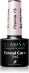 Claresa Extend Care 5 in 1 Provita bázis lakk zselés műkörömhöz regeneráló hatással árnyalat #3 5 g