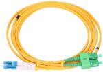 Extralink PATCHCORD SC/APC-LC/UPC SM G. 657A1 DUPLEX 3.0MM 5M cablu InfiniBand/fibră optică FTTH Galben (EX.15975)