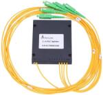 Extralink 1: 4 PLC SPLITTER SC/APC 2.0MM 1.5M G657A ABS MODULE Splitter cablu Negru (EX.7799)