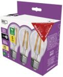 EMOS LED izzó A60/E27/3, 8W/60W/806lm/meleg fehér, 3db (1525283274)