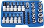 SW STAHL 04187L Csavarhúzó-, dugókulcs-fej és bitfej készlet, 34 részes