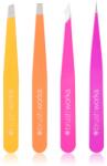 Brushworks Combination Tweezer Set set pensete pentru sprâncene tip Brights 4 buc