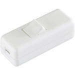 inter Bär 2 pólusú zsinórkapcsoló, 10 A 250 V/AC, fehér (8010-008.01) - aqua