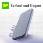 GP Batteries B+ Powerbank 10000 mAh LiPo USB-A, USB-C Szürke (PBB10BBLBSR547) (GPPBB10BBLBSR547)